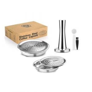 i Cafilas Lot de 2 capsules de café rechargeables en acier inoxydable - Compatibles avec Philips Senseo - Pour machines Philips Senseo (BELR HOUSEWARES-FR, neuf)