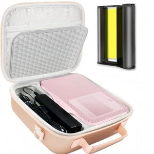 Foiset pour Canon Selphy cp1500 / cp1300 KP-108IN 3115B001(AA) - Etui de Protection en Or Rose, Durable et Pratique pour l'ext&eacute;rieur et l'impression avec 1 Cartouche + 36 Feuilles de Papier Photo (Foiset-EU, neuf)