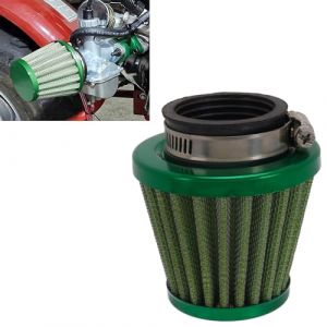 Filtre &agrave; Air 46 mm,Filtre &agrave; Air Moto Universel,Filtre &agrave; Air Admission en Aluminium pour Dirt Bike,Motocross,Pit Bike,Scooter,ATV Nettoyant Carburateur-Vert (Jinyao, neuf)