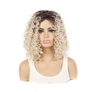 Perruques Perruque courte femme africaine cheveux courts moelleux petite perruque bouclée perruque bouclée profonde perruque cheveux courts (yichanggeng, neuf)
