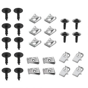 Kit de Fixation Clips Vis Plaque Cache Protection Sous Moteur compatible pour A4 S4 A5 S5 Q5 (Odocar, neuf)