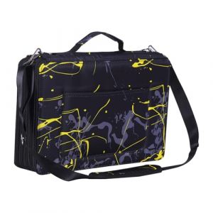 Shulaner Trousse 500 feutres avec 5 Fermetures à glissière, Tissu Composite Trousse Crayon Grande Capacité 500 Slots - Camouflage Jaune, Small Slots (Shulaners, neuf)
