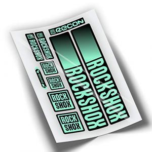 REF:VP442 Autocollants compatibles pour fourche Rock-Shox RECON 2021-2025 VTT, autocollants, autocollants, vinyles pour v&eacute;los de montagne. (MENTHE) (VINILOS PERSONALIZADOS, neuf)