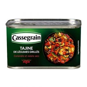 CASSEGRAIN - Tajine De L&eacute;gumes Grill&eacute;es, Coriandre Et Raisins Secs 1/2 375G - Lot De 2 - meilleure offre (A TA PORTE, neuf)