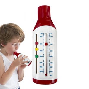 Spirom&egrave;tre portable personnel de poche Spirom&egrave;tre pour adultes UK, d&eacute;bitm&egrave;tre expiratoire pour surveiller la fonction pulmonaire, spirom&egrave;tre pour entra&icirc;nement de respiration profonde adultes (wenhaoluo, neuf)