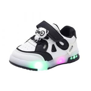 Baskets Enfants Chaussures - Sneakers Paillettes pour Fille LED Lumineuse pour Filles Glow Mode Clignotant Chaussures-Basses PU Chaussures supérieures Outdoor Indoor Chaussure (Haoyeou, neuf)