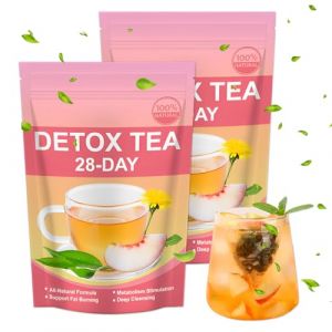 Thé Détox 56 Jours – Mélange Oolong et Pêche pour un Soulagement Naturel, une Stimulation du Métabolisme et un Équilibre Quotidien (RAPID DELNAR S.R.L., neuf)