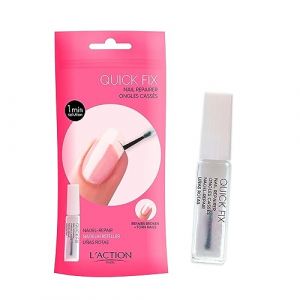 L'Action Paris Réparateur d'Ongles Rapide, Vernis à Ongles Invisible Répare les Ongles Abîmés, Restaure les Ongles Cassés et Déchirés, Base pour la Couleur de Vernis à Ongles 8ml (Solretail LTD, neuf)