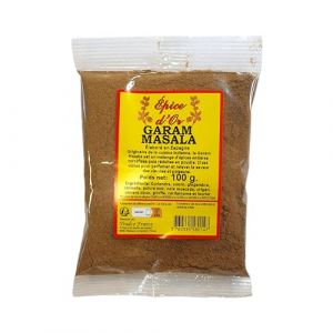 Garam Masala 100g - Epice d'Or, 100% Naturel, Sans Additifs, Sans Arôme Artificiel, Sans Conservateur (Tradcofrance, neuf)