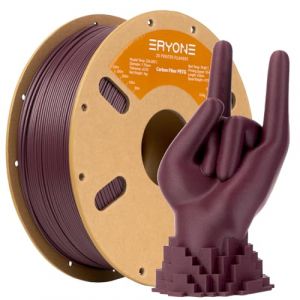 ERYONE PETG Carbon Fiber Filament 1.75mm, PETG CF Filament for 3D Printer, 1KG, +/-0.03mm, Reddish Purple (Eryone-EU, neuf)