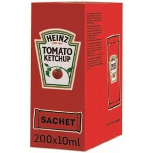 HEINZ Ketchup aux tomates, 10 ml (paquet de 200) (The Marvellous Group, neuf)