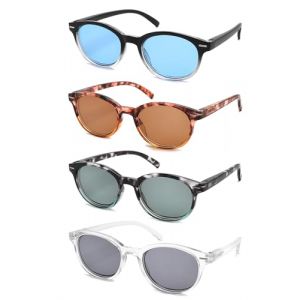 MODFANS 4 Paire de Lunettes de Lecture Femme Lunettes de Soleil Anti Lumiere Bleue Lunettes Loupe Monture Legere Lunettes de Vue Branches a Ressort (MODFANS-US EYEWEAR, neuf)