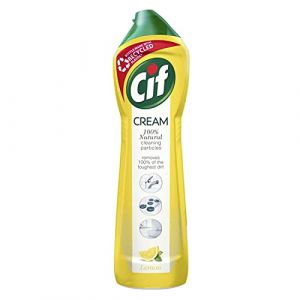 Cif Crème micro-particules au parfum de citron, 500 ml, l'emballage peut varier (culture et vous95, neuf)