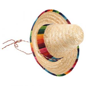BESTYASH Chapeau De Carnaval Bandeaux Sombrero Géant Bandeau Mexicain Chapeaux De Chien Sombreros Poncho Mexicain Costumes Mexicains Pour Hommes Costume De Pinata Hommes Serape Paille Beige (Kefa Trading Company, neuf)