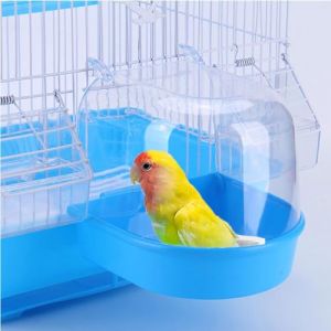 CXAFQ Baignoire pour Perroquet, Baignoire d'eau pour Oiseaux, Cages à Oiseaux, Baignoire Suspendue à Oiseaux, Bain d'oiseaux, Perroquet Baignoire Transparente à Suspendre pour Petits (CXAFQ, neuf)