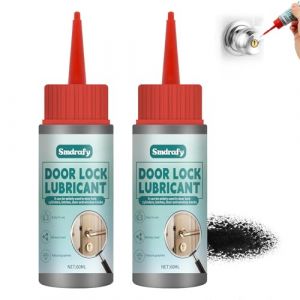 60ml*2 Lubrifiant pour Serrures, Graphite en Poudre, Lubrifiant pour Serrures, Poudre Graphite, Multifonctions Lubrification Graphites, pour Lubrifier Serruress Porte (MSTK, neuf)