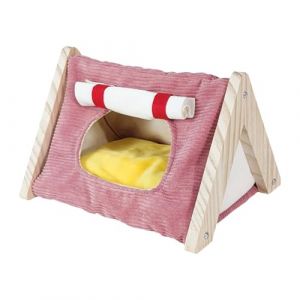 MagiDeal Lit pour Cochon d'Inde, cachette pour Hamster, Plateforme d'activit&eacute;, cachette Chaude pour Cochon d'Inde, Maison pour Jouer, Dormir, Rose (Grand Plaisir 360, neuf)