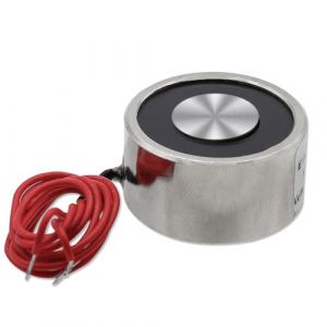 Électro-aimant P34/18 DC 5V 180N 39LB/18Kg - 34 x 18mm Électro-aimant rond (Uxney -FR, neuf)