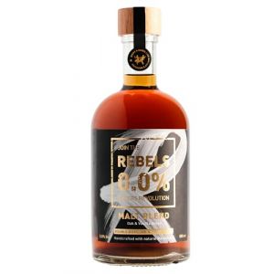 REBELS 0.0% Alternative Whisky sans alcool 500 ml | Malt Blend | Distillé deux fois pour un arôme intense | Boisson fabriqué en Suisse | Végan | Idéal pour mixer un cocktail sans alcool (REBELS 0.0%, neuf)