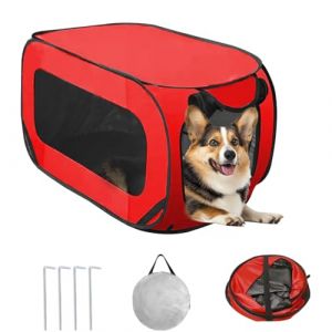 Enclos pliable pour chien, tissu Oxford imperméable, pour animaux de compagnie, enclos portable pour l'intérieur et l'extérieur, pour petits chats, chiens, cage (YUANPU-UK, neuf)