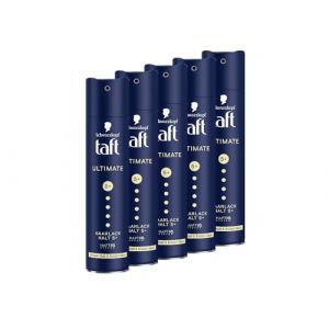 TAFT Schwarzkopf Lot de 5 laques capillaires ultimes (5 x 250 ml), tenue 5+, pour tous les types de cheveux, tenue ultime et brillance cristalline, formule v&eacute;g&eacute;talienne* (Zeitburg Schmuck &amp; Uhren, neuf)