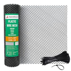 AlpineReach Rouleau de Grillage en Plastique de 0,4m x 3m – Idéal pour la volaille, Les Chiens, Les Lapins et Le Jardinage – Maille Durable – Solution Polyvalente de clôture et de Filet en Plastique (AlpineReach Store, neuf)