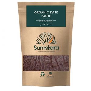 P&acirc;te de Dattes Bio Samskara 1 kg &ndash; Deglet Nour Premi&egrave;re Qualit&eacute;, Commerce &Eacute;quitable, 100% Dattes, &Eacute;dulcorant Naturel &agrave; Texture Souple pour P&acirc;tisseries, Desserts & Recettes V&eacute;ganes (samskaratribe - food for thought, neuf)