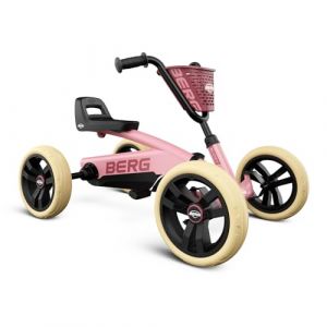 BERG Buzzy Rose | Kart &agrave; p&eacute;dales Enfant 2 Ans | Pneus EVA Ultra-Silencieux Anti-crevaison | Si&egrave;ge r&eacute;glable | Transmission directe | Stabilit&eacute; 4 Roues s&ucirc;re pour Jouet ext&eacute;rieur (BERG | The Outdoors Is Yours, neuf)