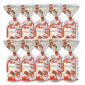KINDER No&euml;l | 10 Sachets garnis de 40 Chocolats Kinder Schokobons, Mini Bueno, Maxi et Country | Id&eacute;al pour une r&eacute;union de famille, un No&euml;l d'entreprise (PRO DISTRI, neuf)