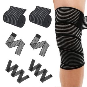 eupdd 6 Bande Genoux: 40/70/90cm Bandage au Genou, pour Cuisse, Compression Mollet, Maintien de Compression genoux, Manchon Compression Mollet, Manchons de compression, pour Fitness, Course à pied (EUPDD, neuf)