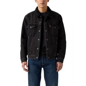 Levi's Homme Veste Trucker Type III Sherpa Built To Last Sherpa Trk Black XS (LEVIS_STORE, neuf)