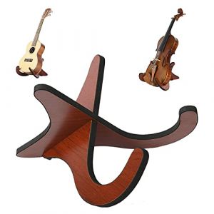 YOUDALIS Support pour Ukulélé,Support pour Guitare en Bois Détachable,Pliable Instrument Stand avec Pièces en Forme de X pour Mandoline Banjo et Violon (YOUDALIS, neuf)