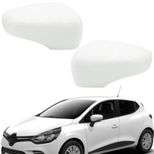 Ruolin Couvercle de Rétroviseur, Coque de Retroviseur Exterieur de Voiture Capuchon de Rétroviseur Compatible avec Renault Clio 4 Captur Zoe (Fenglan EU, neuf)