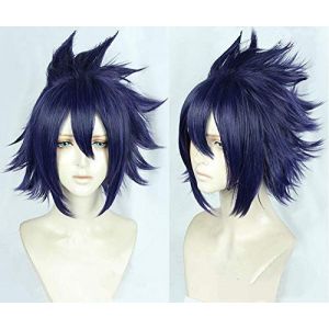Mon héros universitaire 3 Tamaki Amajiki Cosplay Wig Boku No Hero Academia 3rd Saison Blue Blue Anime Synthétique Pernues de poils + Cap de perruque (Muchenjiamaoyidian, neuf)