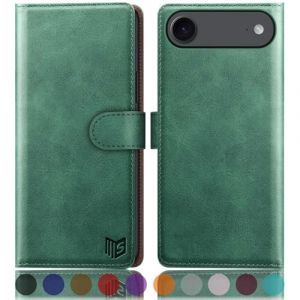 SUANPOT Etui Coque pour iPhone Air 6.5" [RFID Blocage] [Magn&eacute;tique Protection] Fentes pour Cartes Protection Etui Housse Premium en Cuir PU pour Apple iPhone 17 Air Portefeuille Vert Clair (STAVROLINE TRADING COMPANY SINGLE MEMBER P.C., neuf)