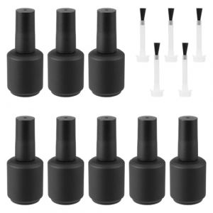 Beaupretty Flacons Vides pour Vernis &agrave; Ongles 15 Ml en Verre Mat Noir 13 Pi&egrave;ces Pinceaux Gel pour Ongles 1132 Flacons Anti-Fuite Rechargeables pour Nail Art et Rangement &agrave; Domicile (kiLIHK, neuf)