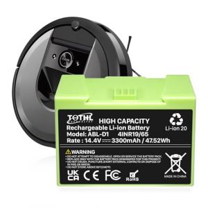 ABL-D1 Batterie 3300 mAh Compatible avec Roomba i7 i7+ 7158 7150 7550 e5 e6 et i3 i3+ i4 i4+ i8 i8+ Batterie Lithium-ION de Rechange Compatible avec Roomba s&eacute;ries i et e (ne Convient Pas pour (TQTHL EU, neuf)