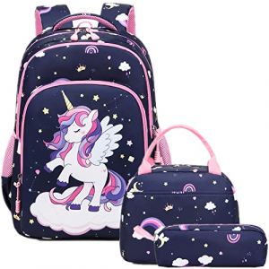 Jumpopack Sac Enfant Sac &agrave; Dos Fille Scolaire Sac A Dos Ecole Cartable Fille CM1 CM2 Sac &agrave; Dos Enfant CP Sac &agrave; Dos Enfant Ecole (Newerfee, neuf)