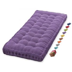 Coussin Matelas Assise Dossier pour Banc de Jardin balancelle canapé 1/2/3 Places Coussin pour Banc de Jardin Exterieur Interieur 170 cm sur Mesure 110x50 Coussin pour Banc 150 cm(Purple 1c,120x50 cm (sanroy, neuf)