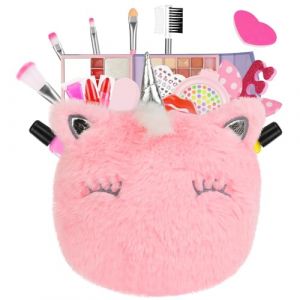 Aomig Maquillage Enfant Jouet Filles, 19Pcs Coffret Princesse Licorne Avec Sacs, Malette Maquillage, Lavable Sûr Non Toxique Maquillage Enfant, Licorne Jouet Cadeau de Anniversaire Joue pour 3+ Ans (Yadark, neuf)