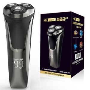 Oryzom Rasoir Électrique V1 Pro, Étanche À L'eau Et À Sec, Rechargeable, Avec Tondeuse Pliable (Noir) (kbqqljsf, neuf)