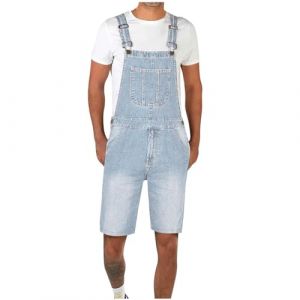 Salopette Short Jeans Homme Grande Taille pour Hommes Cadeau Futur Papa Jogging Slim Fit Jean Overalls denim Combinaison Pantacourt avec Bretelles Réglables Jean Mode Jumpsuit en denim Pas Cher (⭐⭐⭐⭐⭐AEGJEGVD⭐⭐⭐⭐⭐, neuf)