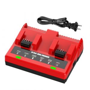 XNJTG Chargeur 18V Batterie pour Milwaukee &agrave; Double Port, Compatible avec Les Batteries pour Milwaukee 18V. (POWER-XWT, neuf)