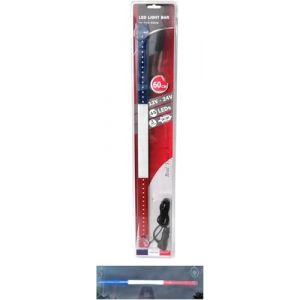 Barre Lumineuse LED 60cm 12V 24V Drapeau Français Haute Luminosité Décoration Pare-Brise Camion - Éclairage Puissant et Visible Jour et Nuit (JJ AUTOBITS, neuf)
