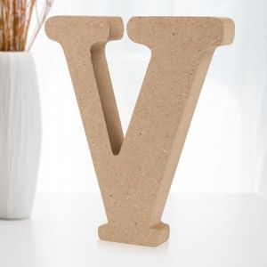 Darryy Lettres Décoratives Bois, Lettre Bois 10cm, Lettre en Bois Decorative Scrabble, Lettres de Scrabble - Idéal pour la Décoration D'intérieur et les Occasions Spéciales (V) (DEILI, neuf)