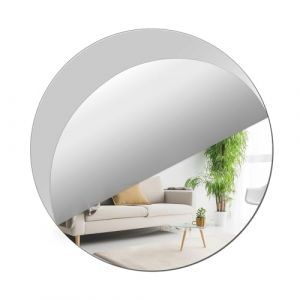ASSRECT Miroir Mural Adhesif 20cm Miroir Rond Autocollant Muraux Flexible Miroir Acrylique Adhésif Porte Placard Bricolage Décoration Murale sans Cadre pour Salle De Bain Salon Chambre (ASSRECT, neuf)