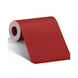 BOUYEER Simili Cuir Autocollant, 60x180 CM Cuir Autocollant, Set de R&eacute;paration en Cuir Synth&eacute;tique &Eacute;cologique & Sans Odeur, Pour R&eacute;paration Canap&eacute;/Si&egrave;ges Auto/Sacs/R&eacute;novation, Rouge (BOUYEERDirect FR, neuf)