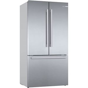 Bosch Hausgeräte KFF96PIEP Série 8 Réfrigérateur congélateur/E/183 x 90,5 cm/Inox anti-empreintes digitales/réfrigérateur 402 L/congélateur 171 L/VitaFresh Pro/Filtre AirFresh/Home Connect (Tec & More, neuf)