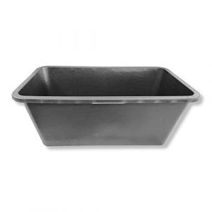 DEWEPRO® Bac à Mortier Rectangulaire Noir 60L - Robuste et sans Poignée pour Chantier et Jardin - Idéal pour Professionnels et Bricoleurs, Capacité 60L, Dimensions 66x35x28 cm - Pratique et Durable (derwerkzeugprofi, neuf)
