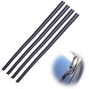 Caoutchouc Essuie Glace, 4 Piè Caoutchouc D'Essuie-glace Universel, caoutchouc de Remplacement, Balai d'Essuie-glace Recharges Bandes caoutchou 700 mm (Essuie-Glaces Non Inclus) (DAOLIANGKEJI, neuf)